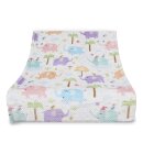 Kuscheldecke für Kinder samtweich 85x120 cm Elefant