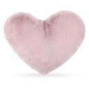 Herzkissen Plüsch Altrosa