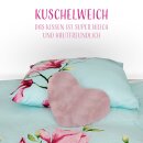 Herzkissen Plüsch Altrosa