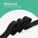 Gummiband 2,5 m x 2,5cm - Schwarz