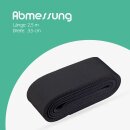 Gummiband 2,5 m x 3,5cm - Schwarz