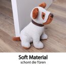 Türstopper Hund Braun/Grau 25x20cm