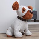 Türstopper Hund Braun/Grau 25x20cm