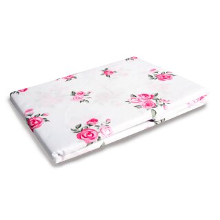 Bettwäsche-Set 2-teilig Mikrofaser 135x200/80x80cm Rose