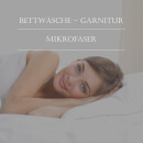 Bettwäsche-Set 2-teilig Mikrofaser 135x200/80x80cm Rose