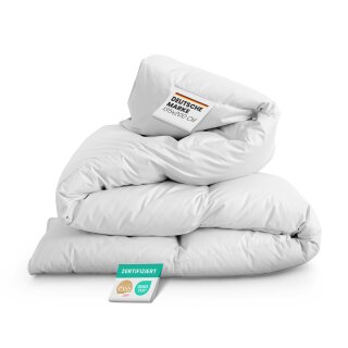 Bettdecke Kassettenbett (4x6) "Tierwohl" Downpass zertfiziert 135x200cm