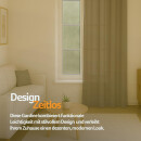 Gardine Blickdicht "Ellen" mit Universalband - 140x245 cm - Sandgrau
