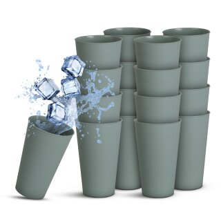Mehrwegbecher Kunststoff BPA-frei Grün 0,4L 16er-Pack