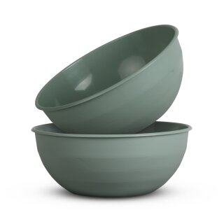 Schüssel Kunststoff BPA-frei Ø25,5 cm Grün 2er-Pack