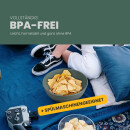 Schüssel Kunststoff BPA-frei Ø25,5 cm Grün 4er-Pack