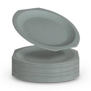 Mehrwegteller Kunststoff BPA-Frei Ø23 cm Grün 16er-Pack