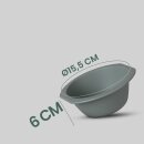 Kunststoff Schüssel - BPA Frei (Ø15,5cm x 6cm) - Grün (2er Pack)