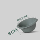 Schüssel Kunststoff BPA-frei Ø15,5 cm Grün 2er-Pack