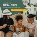 Schüssel Kunststoff BPA-frei Ø15,5 cm Grün 2er-Pack