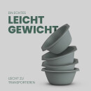 Schüssel Kunststoff BPA-frei Ø15,5 cm Grün 4er-Pack