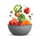 Kunststoff Geschirr Set - BPA Frei - Grau - 18 tlg. (4 Personen)