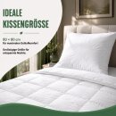 Kopfkissen Federkissen "Tierwohl" 80x80 cm Downpass, OEKO-TEX