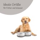 Hundenapf 2er Set (850ml) Grau