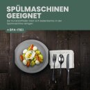 Kunststoff Tablett - BPA Frei (37,7cm x 27,7cm) - Grau (2er Pack)
