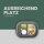 Kunststoff Tablett - BPA Frei (37,7cm x 27,7cm) - Grau (2er Pack)
