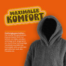 Kuschelhoodie - Sherpa Fleece Anthrazit
