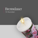 Grabkerze 72h Brenndauer Motiv Pfingstrose