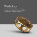 Grabkerze mit Blumen Motiv 72h Pfingstrose