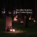 Grabkerze 72h Brenndauer Motiv Kosmosblume