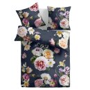 Bettwäsche-Set 2-teilig (135x200cm+80x80cm) Baumwolle Flower Blue