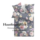 Bettwäsche-Set 2-teilig (135x200cm+80x80cm) Baumwolle Flower Blue