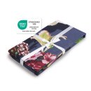 Bettwäsche-Set 2-teilig (135x200cm+80x80cm) Baumwolle Flower Blue