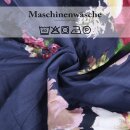 Bettwäsche-Set 2-teilig (135x200cm+80x80cm) Baumwolle Flower Blue