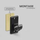 Ersatzträger Set für Cafehausstangen Schwarz-2,5cm (4er Pack)