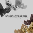 Ersatzträger Set für Cafehausstangen Schwarz-2,5cm (4er Pack)