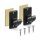 Ersatzträger Set für Cafehausstangen Schwarz-2,5cm (4er Pack)