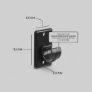 Ersatzträger Set für Cafehausstangen Schwarz-2,5cm (8er Pack)