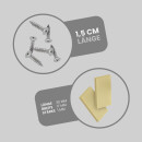 Ersatzträger Set für Cafehausstangen Schwarz-3,5cm (2er Pack)