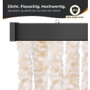 Flauschvorhangstrang für Flauschvorhang Beige & Weiß Meliert 200 cm