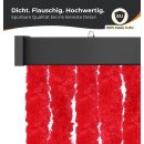 Flauschvorhangstrang für Flauschvorhang Rot 200 cm