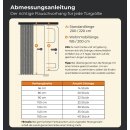 Flauschvorhangstrang für Flauschvorhang Rot 200 cm