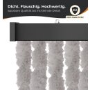 Flauschvorhangstrang für Flauschvorhang Hellgrau 220 cm