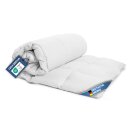 Sommerdecke Steppbett leicht Polyester Weiß 135x200 cm