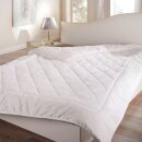 Sommerdecke Steppbett leicht Polyester Weiß 135x200 cm