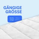 Sommerdecke Steppbett leicht Polyester Weiß 135x200 cm