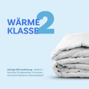 Sommerdecke Steppbett leicht Polyester Weiß 135x200 cm