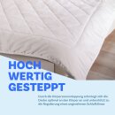 Sommerdecke Steppbett leicht Polyester Weiß 135x200 cm
