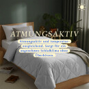 Sommerdecke Steppbett leicht Polyester Hellgrau 200x200 cm