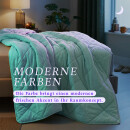 Sommerdecke Steppbett leicht Polyester Hellblau 135x200 cm