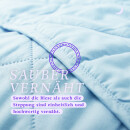 Sommerdecke Steppbett leicht Polyester Hellblau 135x200 cm