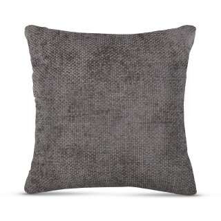 Dekorative Chenille Kissenhülle 60x60cm Silber